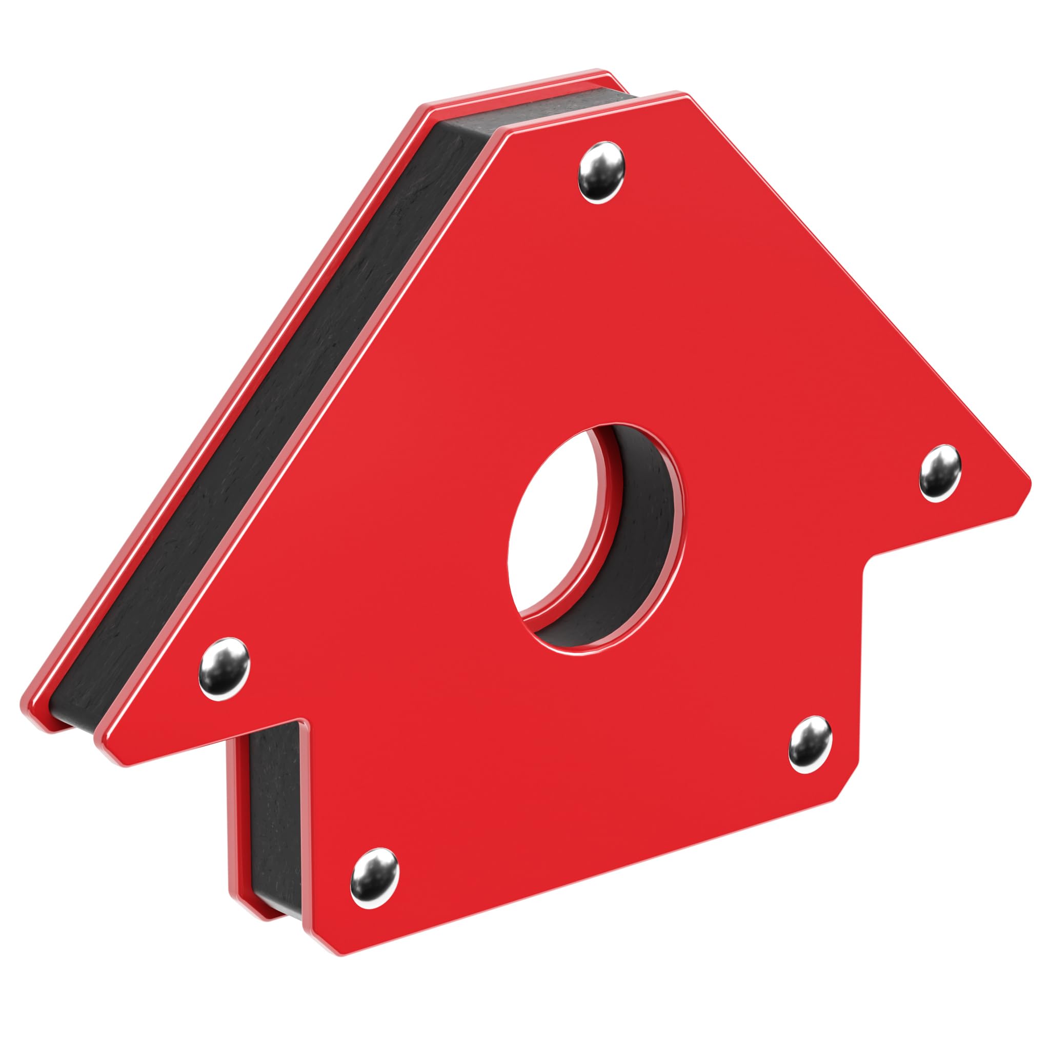 Wiltec Escuadra magnética para soldar 11 kg de sujeción 120 x 80 x 15 mm imán de soldadura en ángulos de 45°, 90° y 135° ligera y compacta