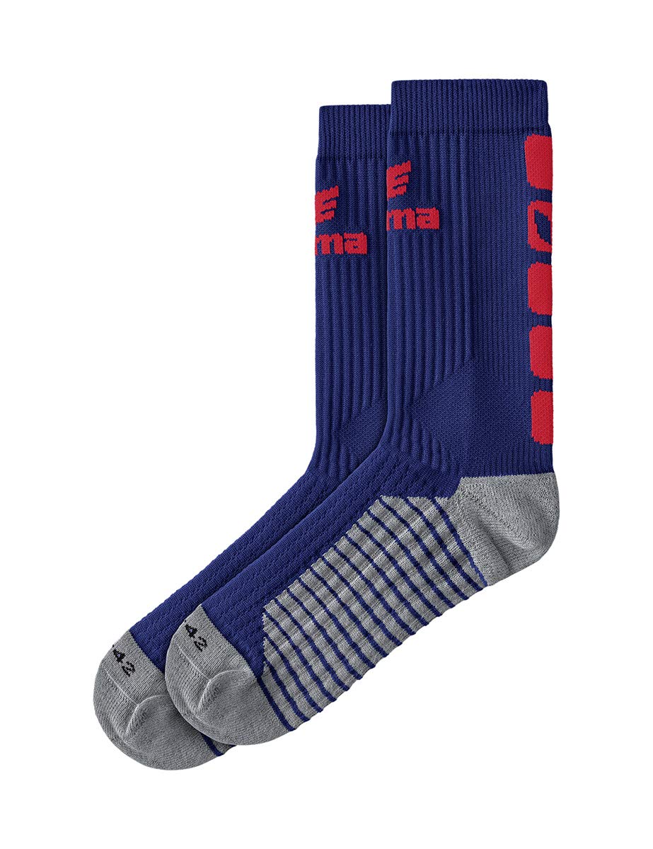 Erima Women CLASSIC 5-C Socks - New Navy/Red, Size: 39-42