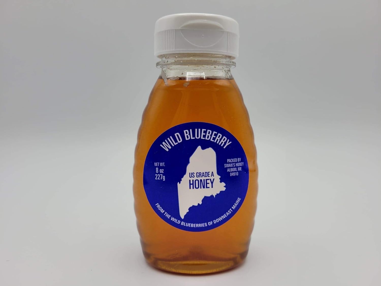 Maine Organic Honey - Variety Pack (Wild Blueberry, Orange Blossom, Raspberry) US Grade A, 8 oz, Maine Made