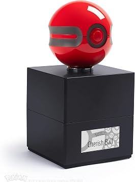 The Wand Company Original Poké Ball Authentic Replica - Real, Electronic, Die-Cast Poké Ball Display Case with Light Function – Official Pokémon Licensed Product