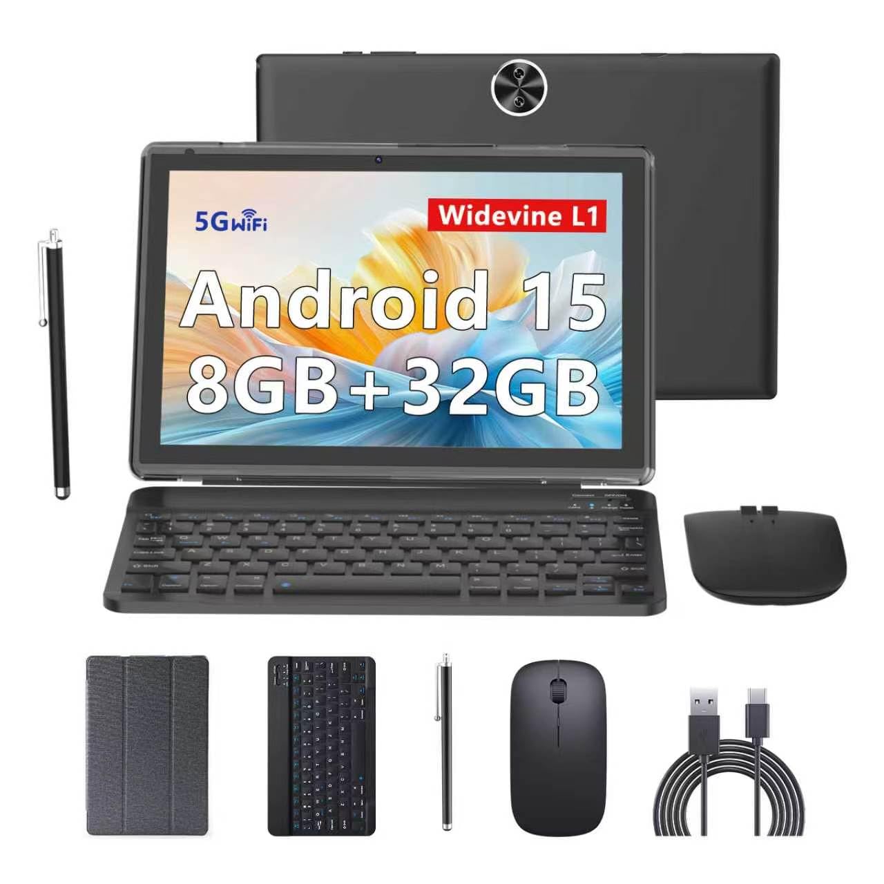 Amazon.com : RUIQIAI Android 15 | Tabalet with Keyboard | Tablet