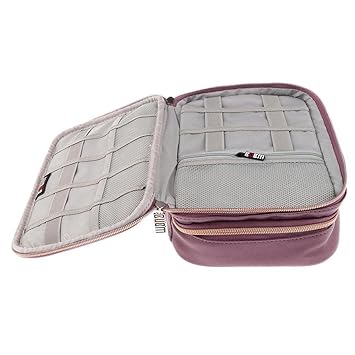 CALANDIS Waterproof Electronics Accessories Travel Organizer Cable Smartphone Tablet Parts Storage Bag Purple