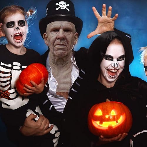 Miniatura 5 de Dan&Dre Peluca de terror humano realista para Halloween, para accesorios de fiesta