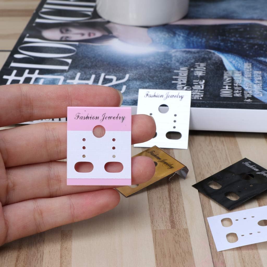 100 Set Rectangle Display Earring Cards Showcase Cards Fashion Jewelry Display Cards for Earring Accessory image 2