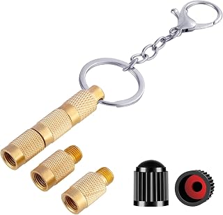 HZJD Tire Deflator, Made Brass, Universal Tire Valve Stem for SUVs, Cars, Bike, Motorcycles, Trucks | Heavy-Duty, Airtight Seal | Screw-On, Easy to Operation