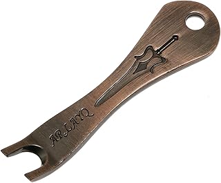 Maxmoral 1PC Acoustic Guitar Bridge Pins Puller Peg Remover Multifunction Guitar Peg Puller Bridge Pin Remover Extractor Removal Metal Handy Tool Kit Accessories, Red Bronze