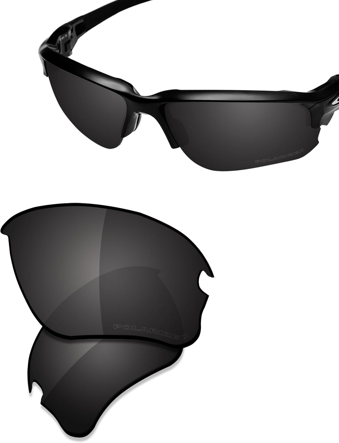 SAUCER Premium Replacement Lenses & Rubber Kits for Oakley Flak Draft OO9364 | UV400 Protection, Anti-Scratch, Precise Fit