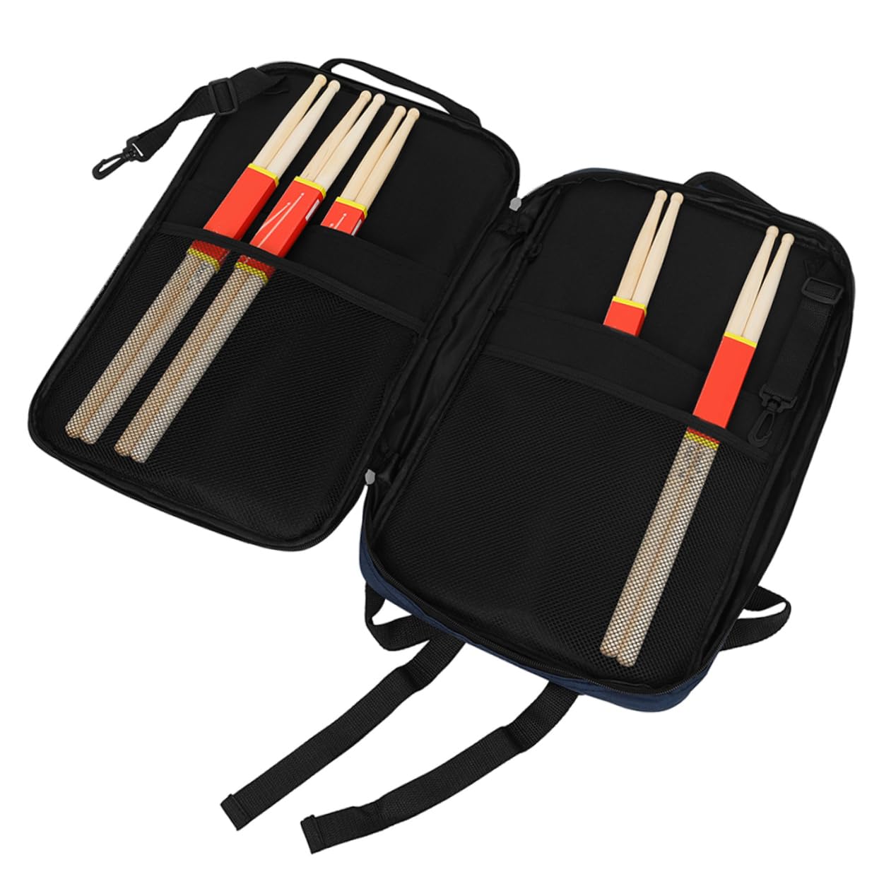 Drumstick Tasche Aus Oxford-Stoff Trommelstock-Haltertasche Mit Verstellbarem Schultergurt Großes Fassungsvermögen Für Drumsticks Mallets Lehrmaterialien Und Zubehör