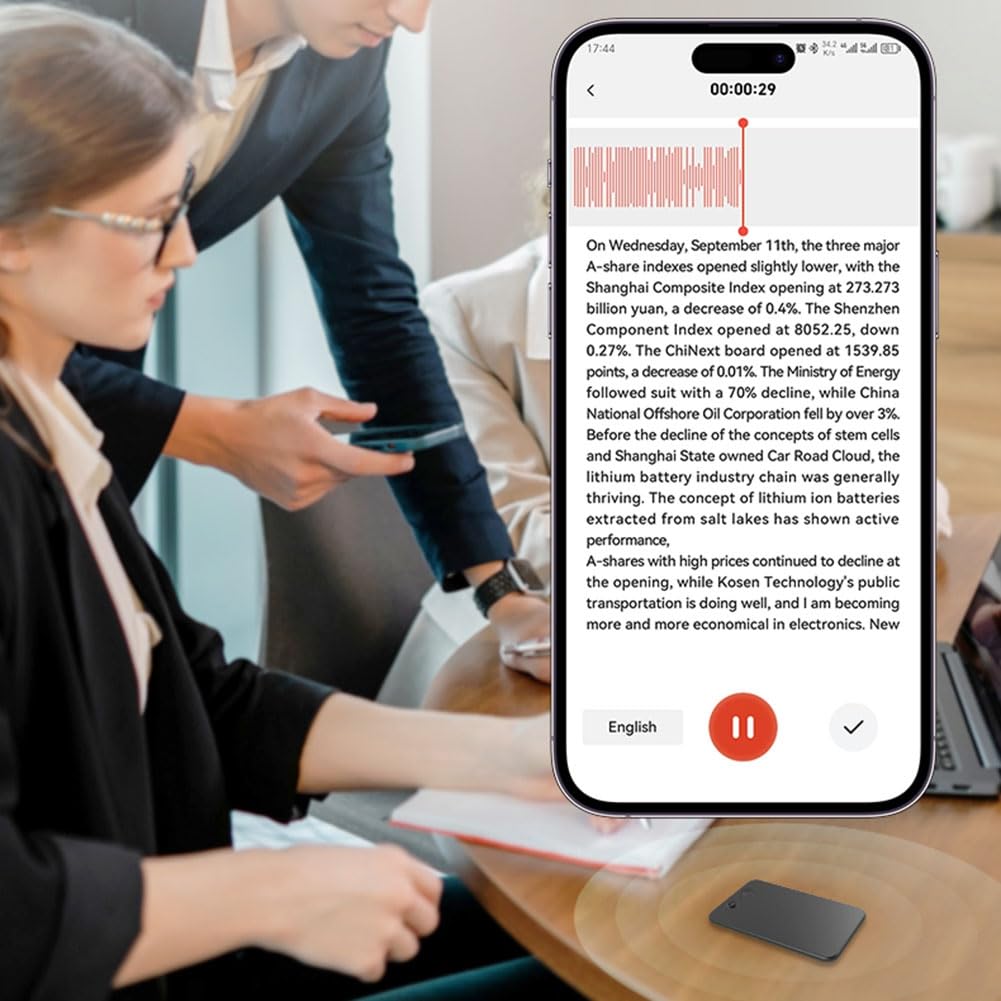 AI ChatGPT-4o inteligentny dyktafon 32 GB AI-Powered Voice Recorder Redukcja szumów Dyktafon Rejestrator dźwięku