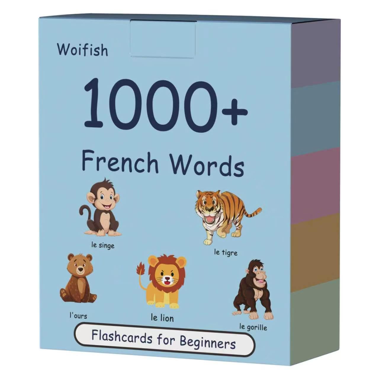 1000 Cartes Flash Vocabulaire Mots Commun Français pour Débutants