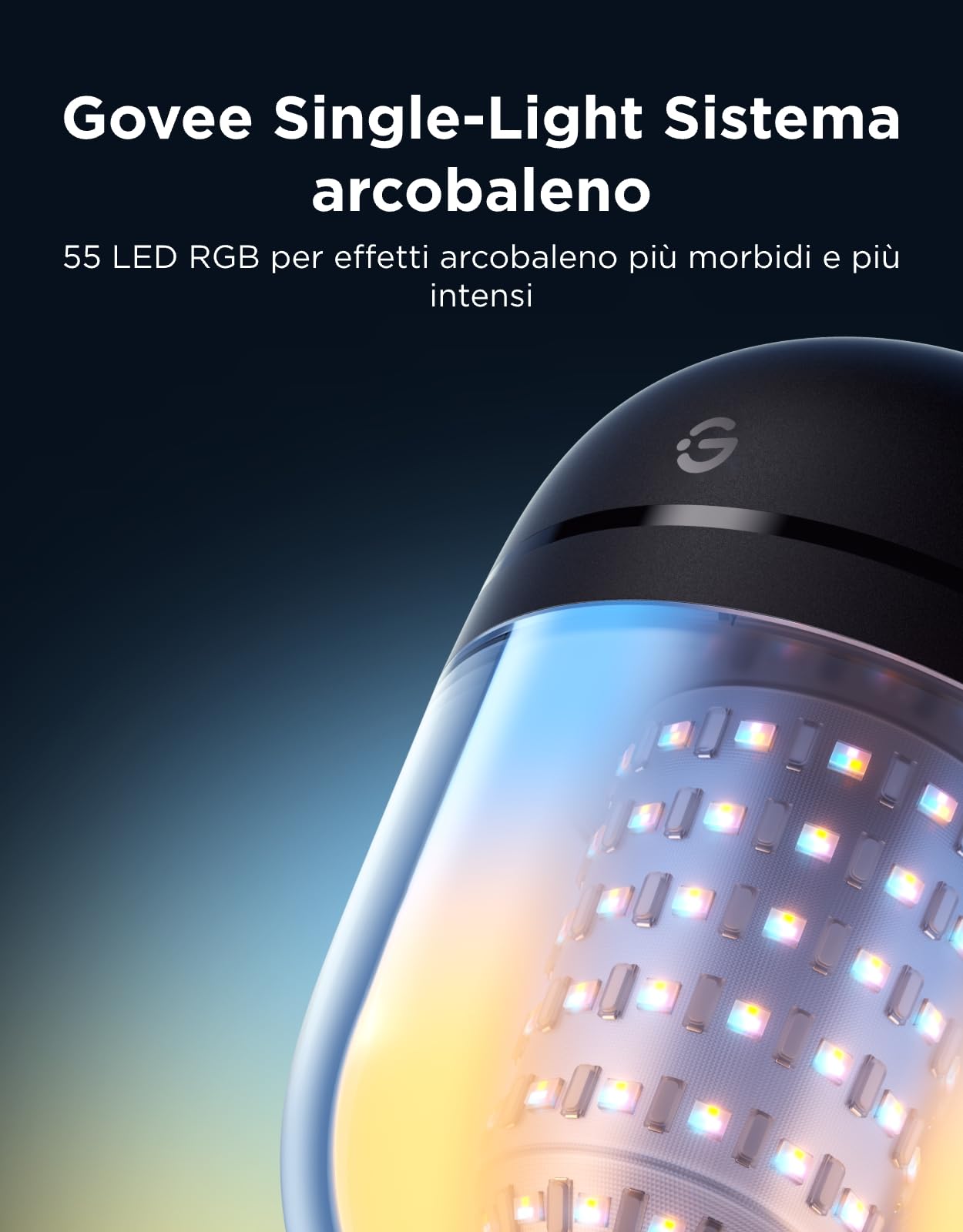 Govee Catena Luminosa Esterna 10M, RGBICW 240lm per LED, App Controllo,IP67 | 16M Colori DIY, 111+ Modalità Scena, Sync Musica, Matter/Alexa/Google, 30000h, Install. Facile, Giardino/Balcone/Terrazza