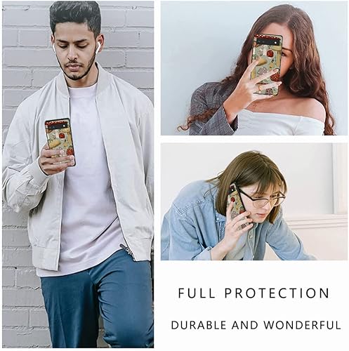 Miniatura 6 de Funda compatible con Google Pixel 7 Pro, funda retro con patrón de rana de hongos para niños y niñas, funda de TPU suave a prueba de golpes y