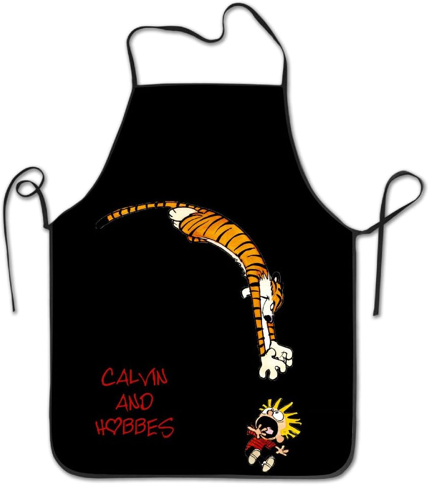 Calvin And Hobbes Apron With Black Border