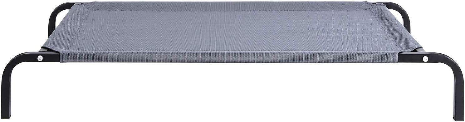 dibea Dog Bed/Dog Lounger, Textilene Material, grey, 114 x 76 x 15 cm (L x W x H) - Image 4