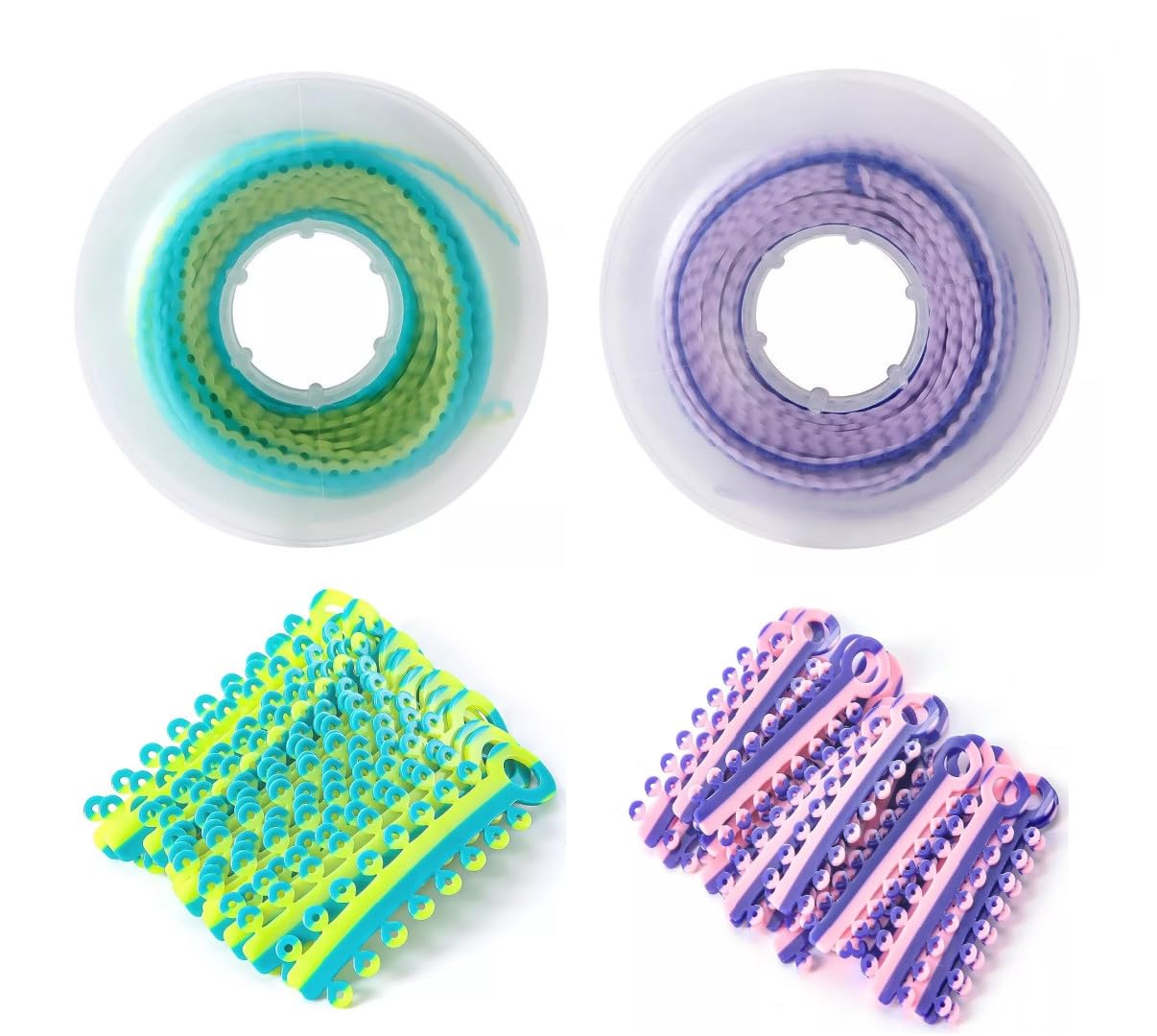 1040pcs Dental Orthodontic Ligature Ties Braces Elastic Rubber Bands 43 Colors e