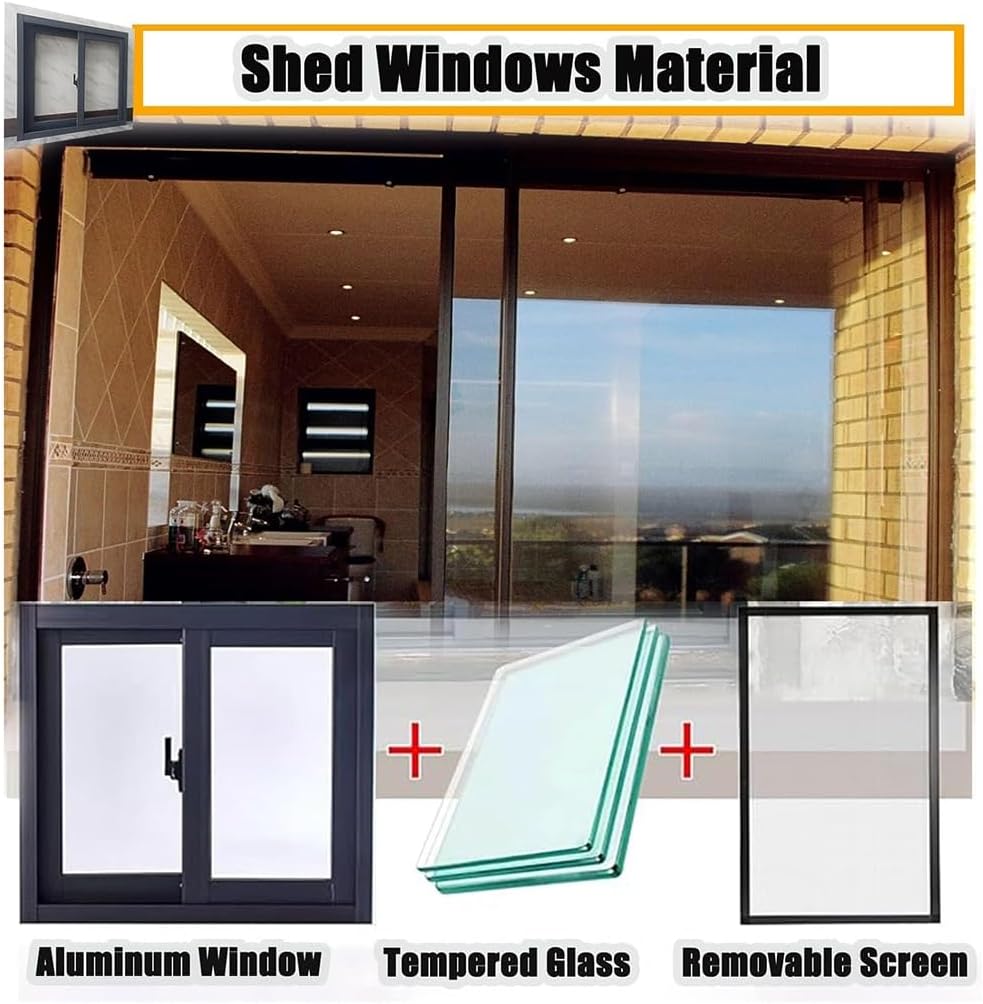 Basement Replacement Windows Aluminum Sliding Window with Screen and Tempered Glass 23 25 28 29 32 35 36 38 40in Home Window for Sheds Chicken Coops, Bathroom Makeover(White,32x15in)