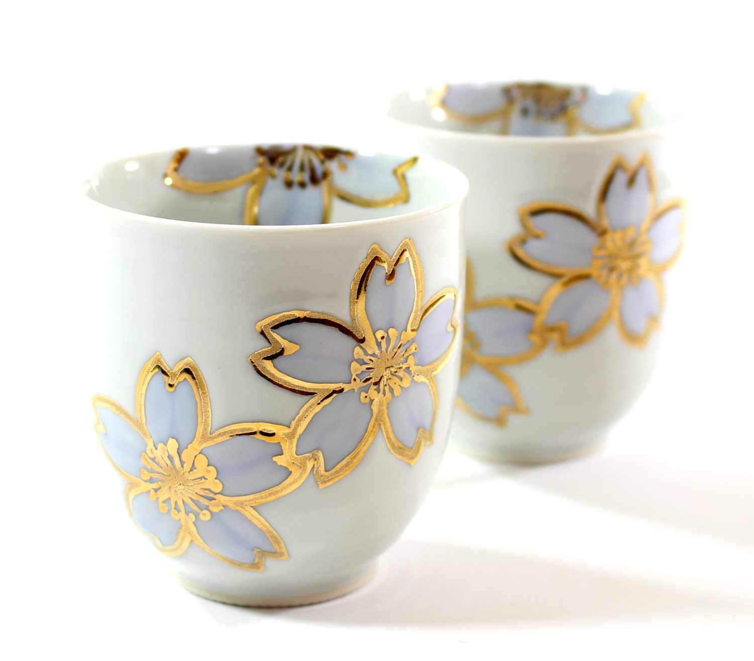 Amazon | 高級有田焼 湯飲み・伝統工芸品 総手描き｜釉裏紅金彩