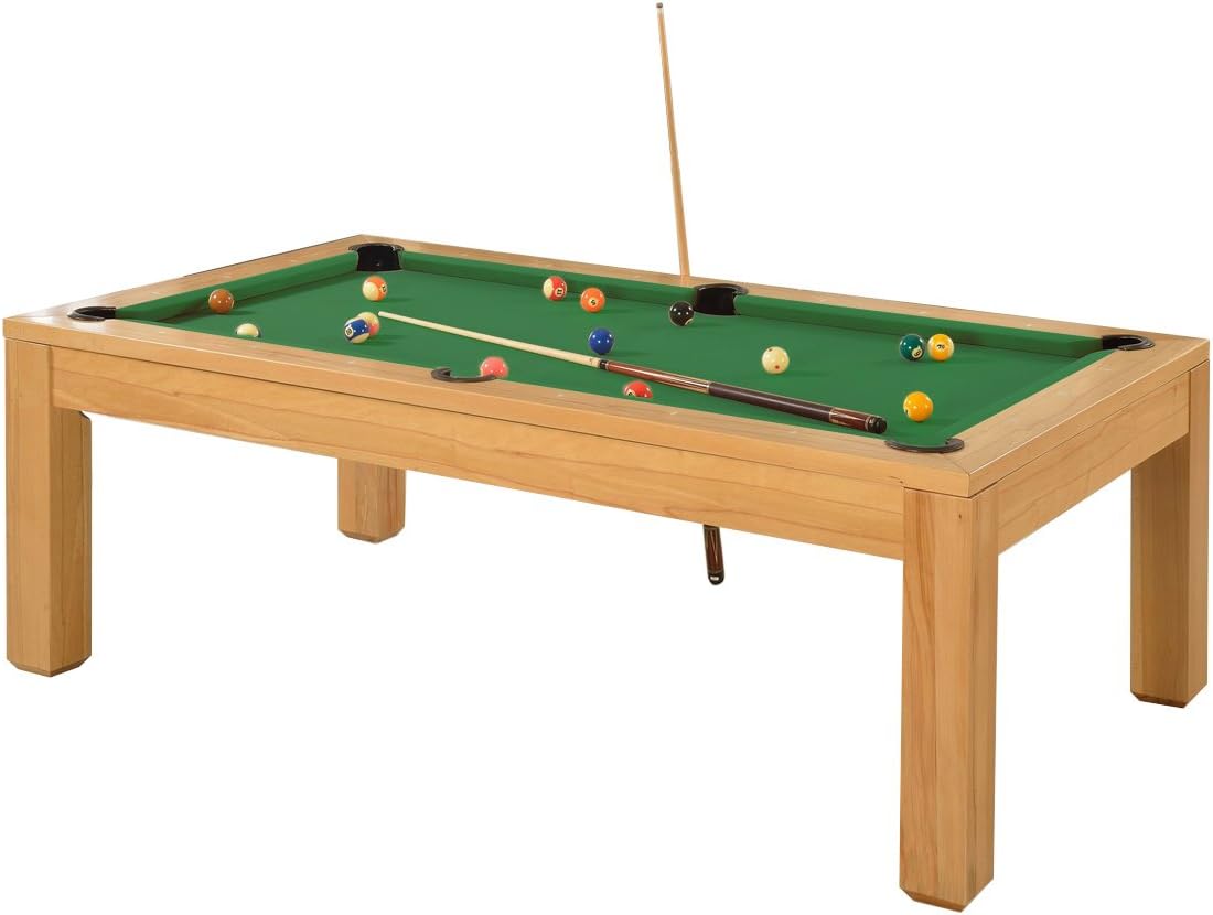 Strikeworth Precision Solid Oak 7ft Slate Bed Pool & Dining Table