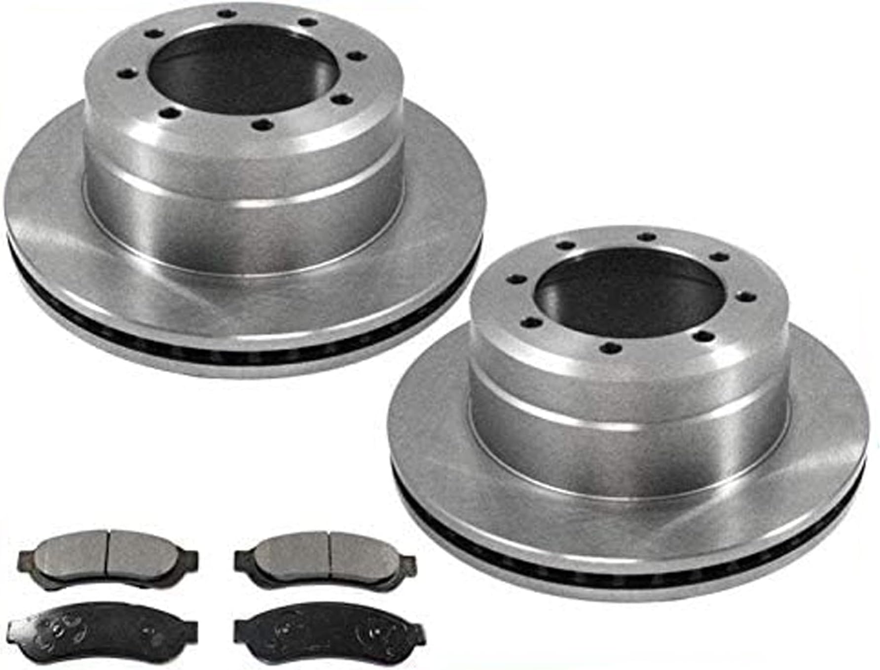 Fits 05-10 Ford Dual Rear Wheel F350 Super Duty Rear Rear Brake Disc Rotors Pads