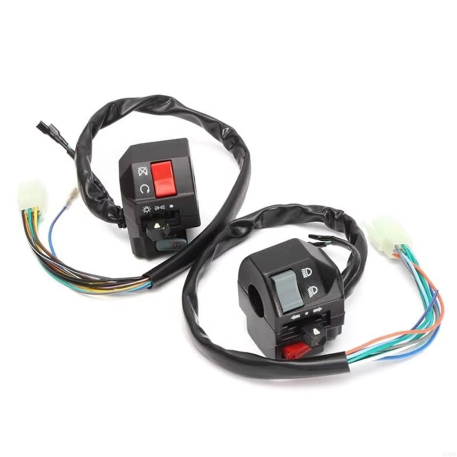 Commodo demarreur moto 7/8 boutons de démarrage arrêt de guidon - 7