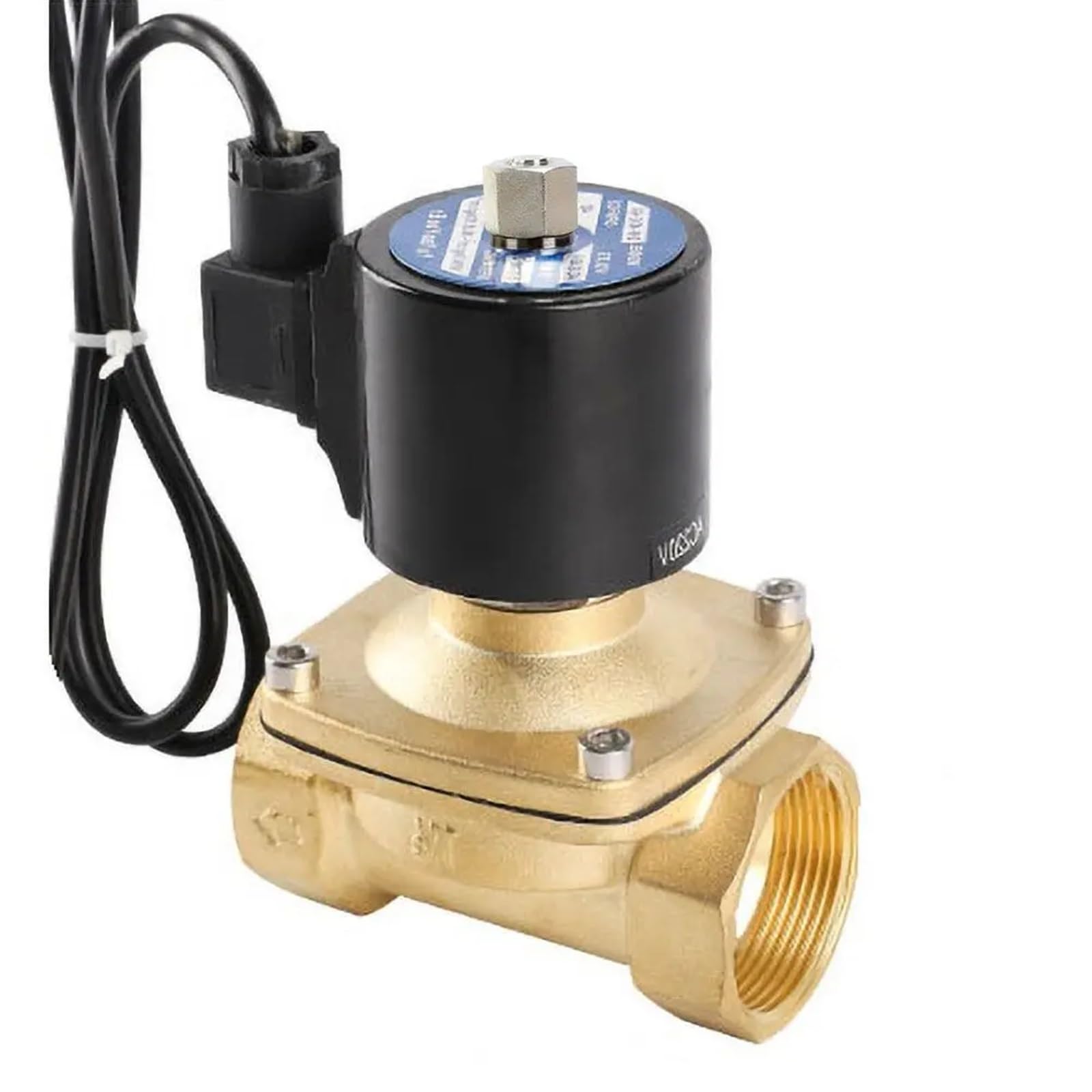 3/8" 1/2" 3/4" 1" 1 '' 1-1/4" 2" normalnie otwarte zawory elektromagnetyczne z mosiądzu, wodoszczelny zawór elektromagnetyczny 220 V, 110 V, 24 V, 12 V (230 V AC - uszczelnienie NBR, 3/8