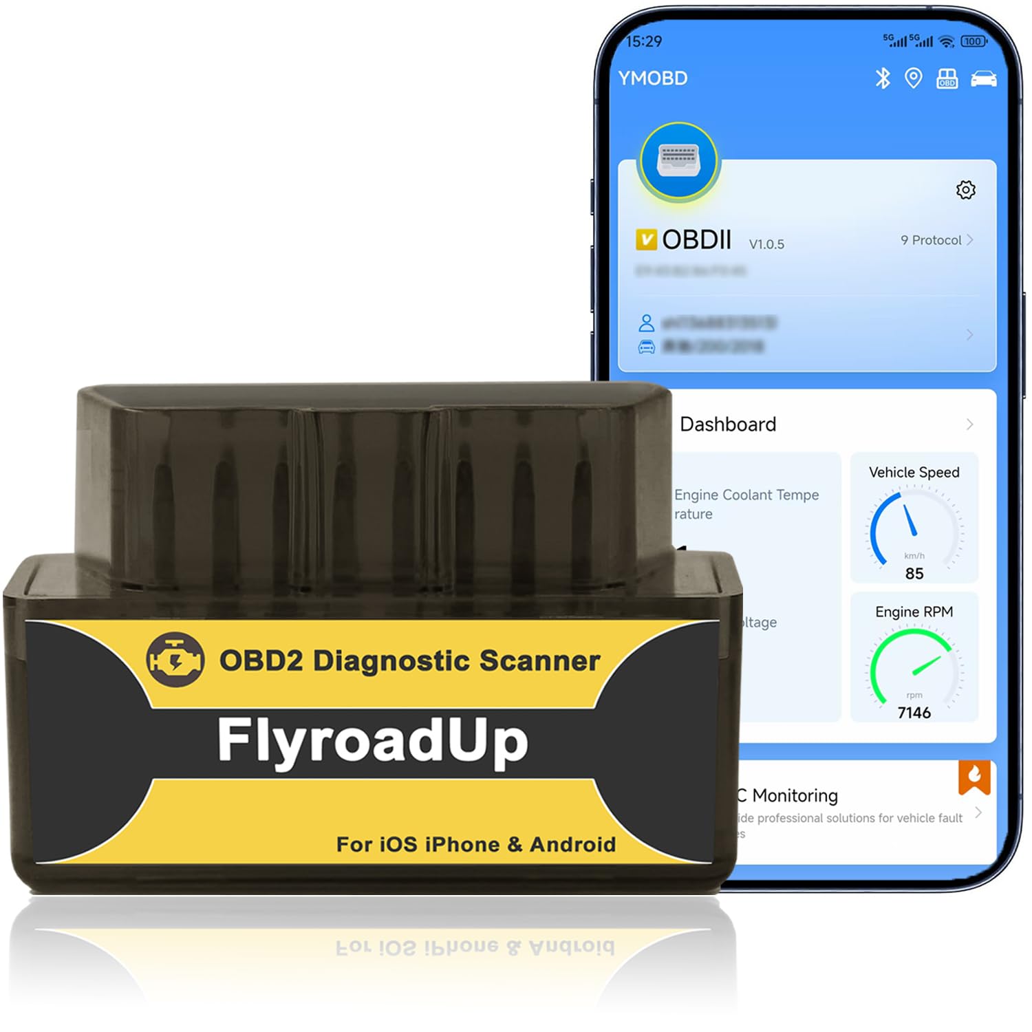 FlyroadUp B02 Bluetooth OBD2 Scanner
