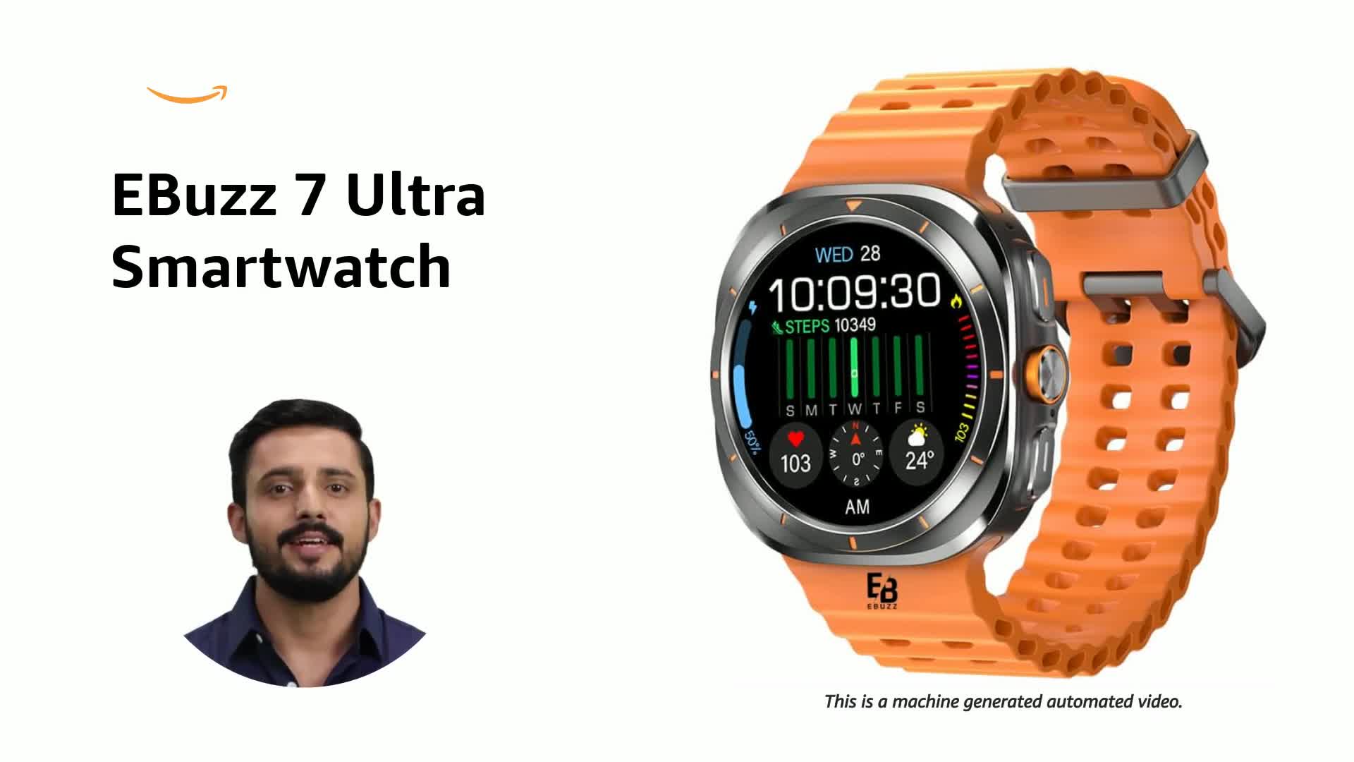 EBuzz 7 Ultra Smartwatch 1.43 Inch 466x466 HD Resolution AMOLED