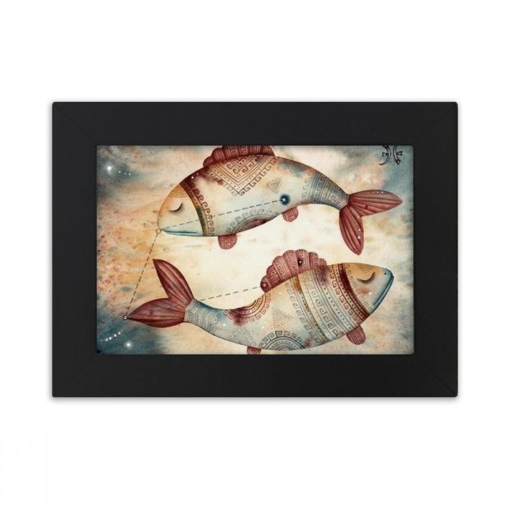 Cadre photo Mars Poissons Constellation 10.2x15.2cm DIYthinker Noir