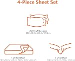 Amazon Basics 4 Piece Bed Sheets Set, 100% Cotton Jersey, Includes Super Soft, Flat and Fitted Sheets, Pillowcase, King, Dark Gray, Solid