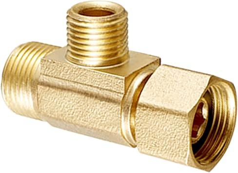 Add-A-Tee - 3/8"Compx3/8"Compx1/4"Comp Splitter for Refrigerator/Icemaker | Lead-Free Water Splitter,for Adding a Branch on Existing Waterway,Supply Water to Refrigerator,Icemaker,RO System,Humidifier