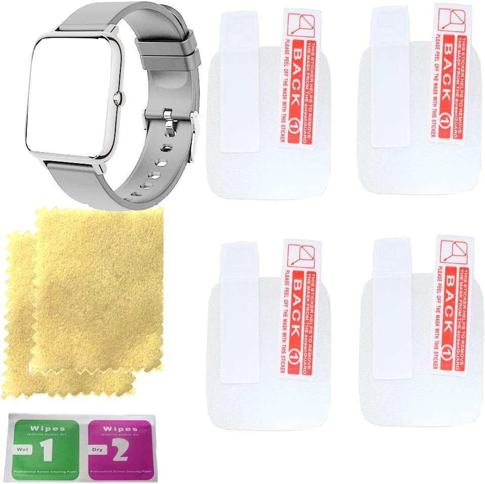 OCTelect screen protector for Motast Smart Watch Fitness Tracker 1.4inch Touch Screen with 4PCS in one pack
