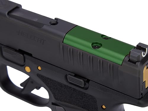 Vista 6 de NDZ Performance Placa de cubierta óptica RMR para Springfield Hellcat & Hellcat Pro de 0.354in de aluminio anodizado grabado con láser