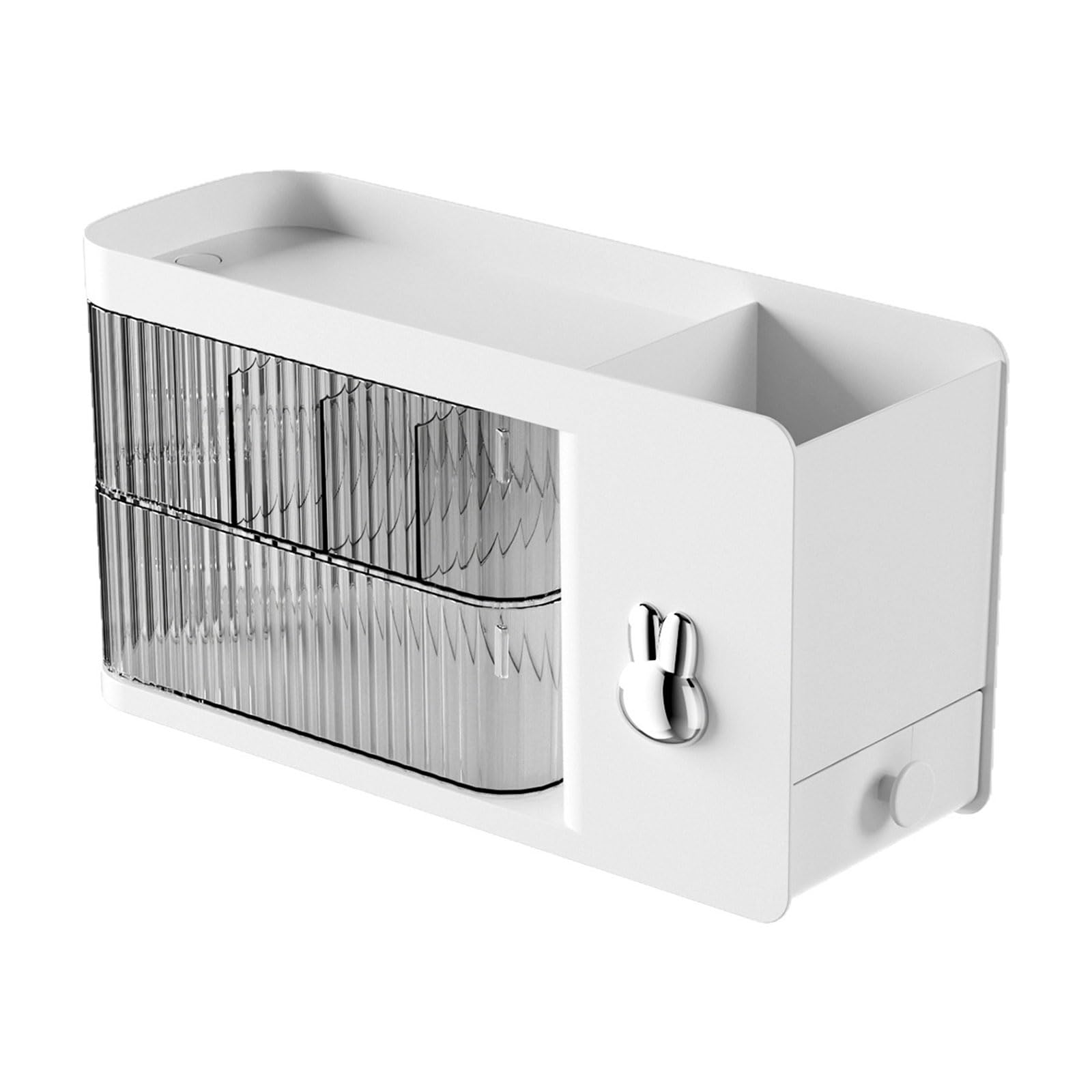 NUEAYMS Wall Mountable Rotating Cable Storage Box for Charging Cords and Data Cables Space Saving Desktop Shelves Charging Cord Storage Case