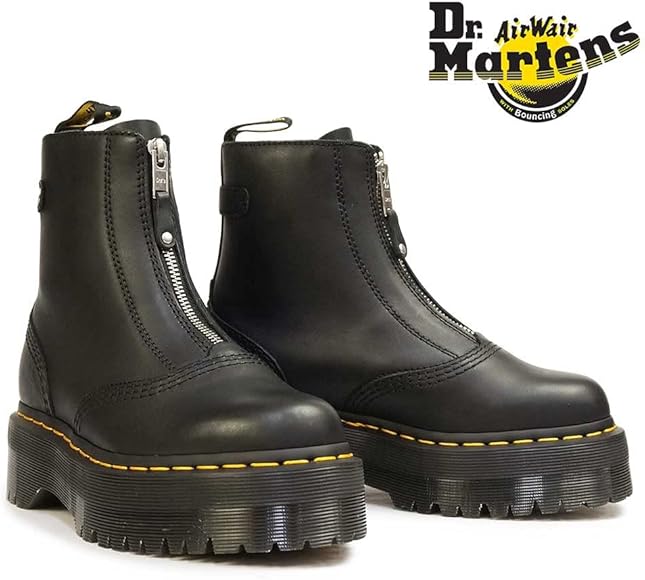 Dr. Martens ドクターマーチンJettaフロントジップブーツ　UK6 Dr. Martens ドクターマーチンJettaフロントジップブーツUK6