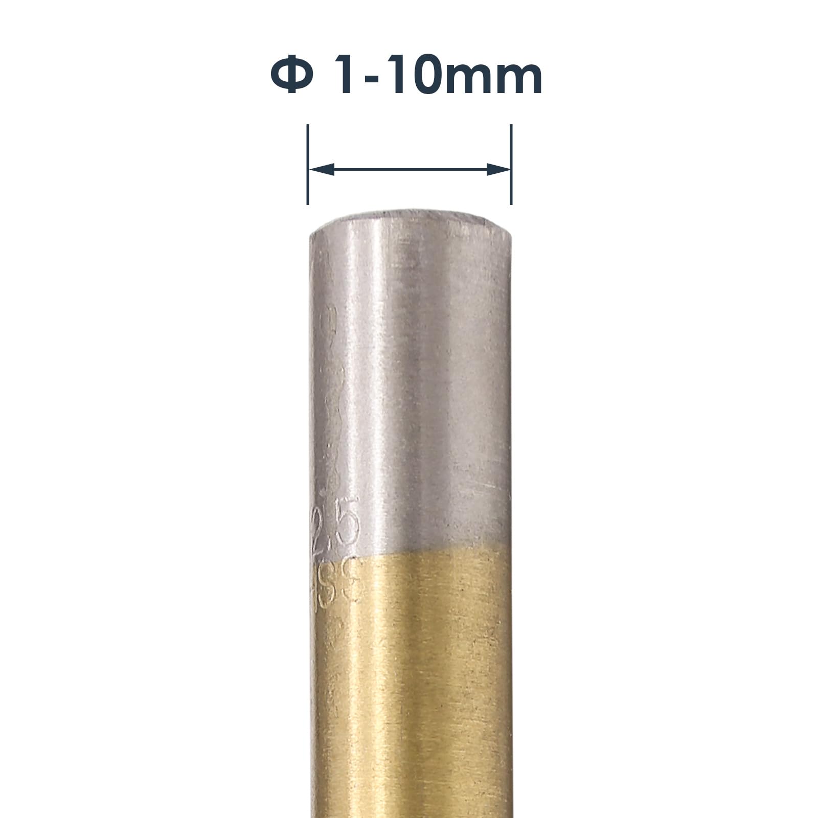 Jeu de Forets HSS 230 Pièces 1-10 mm,Forets Hélicoïdaux pour Métal