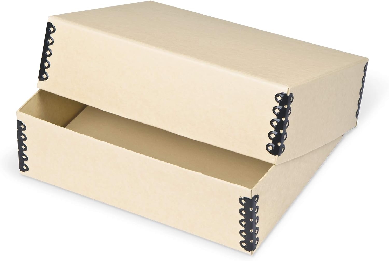 Gaylord Archival Blue/Grey Deep Lid Print/Photo Preservation Box - 11 1/2W x 15L x 5" H