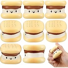 Gemscream 10 Pcs Inspirational Smore Stress Balls Realistic Positive Stress Relief Toys Cookie Sandwich Cute Valentine's Day Appreciation Gifts for Employee Coworker Nurse Staff Team