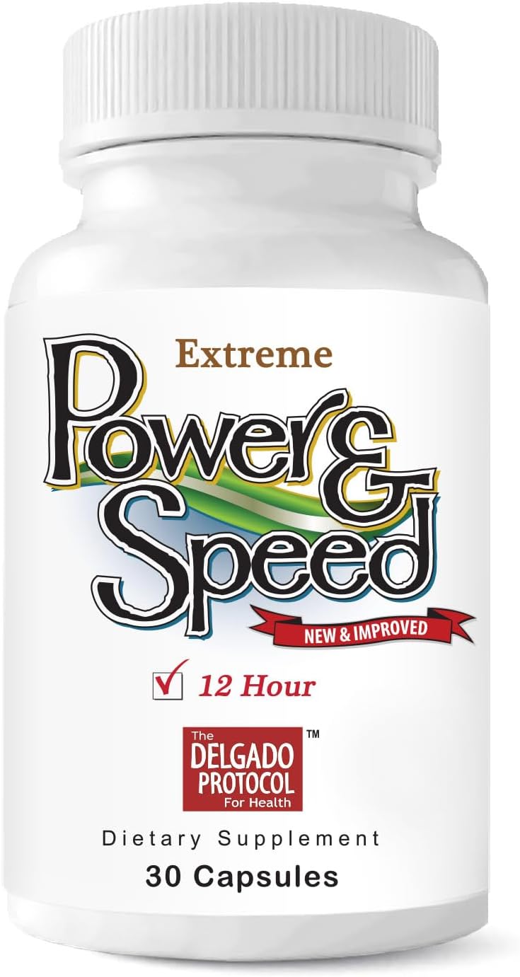 Power & Speed - 30 Capsules - Focus & Energy Nootropic Supplement – Natural Brain Boost with Guarana, Green Tea, Lion’s Mane, Ashwagandha, Paraxanthine & American Ginseng