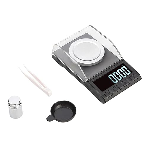 Báscula digital de joyería de 0.00 oz, báscula de bolsillo de alta precisión, báscula de gemas de joyería con pesas de calibración, pinzas y