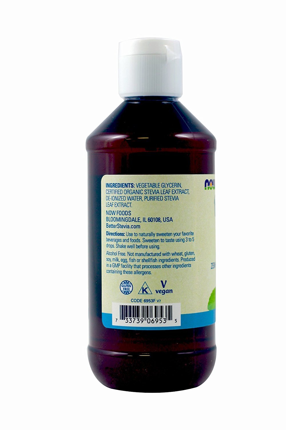 NOW Foods Stevia glycerite, 8 once Fl (pacchetto di 2) 8 once (pacchetto di 2)