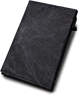 Aluminiowe etui na karty RFID – cienkie etui na karty z odpornego na zarysowania aluminium i odpornego na rozerwanie materiału HiTech Tyvek do 12 kart i banknotów z ochroną RFID, ultralekkie