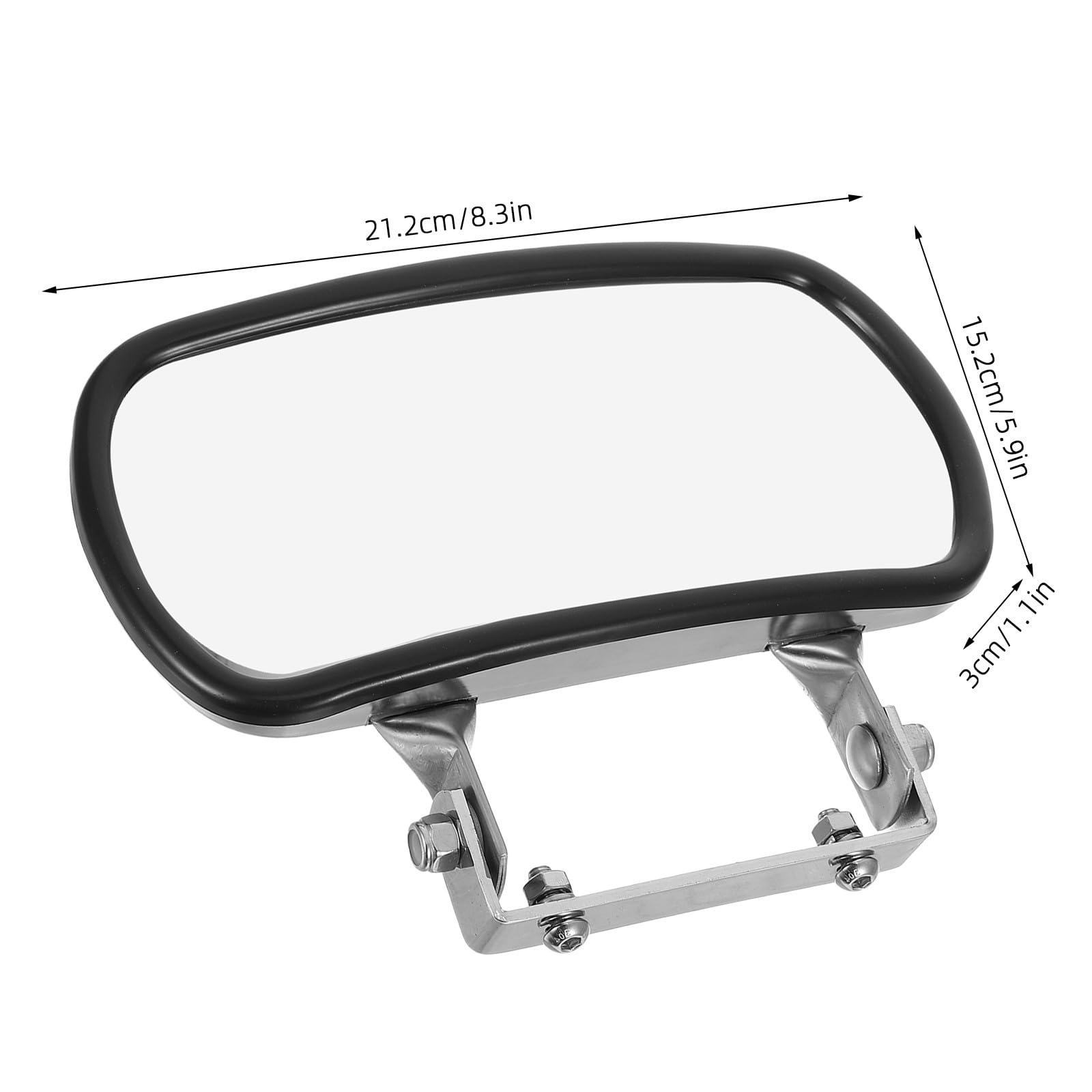 Specchietto retrovisore universale per trattori: specchietto laterale retrovisore in acciaio inox per trattori, carrelli elevatori, muletti e golf cart - Installazione a vite