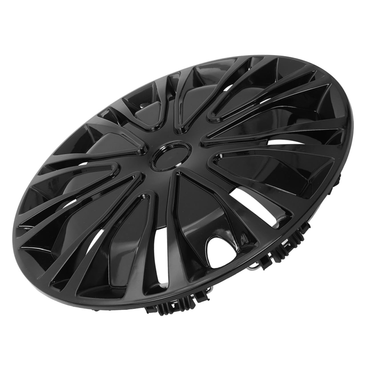ERINGOGO Enjoliveurs Décoratifs De Moyeu De Roue 13 Pouces, Cache-moyeux Noirs Universels en PP Robuste, Protection Solide Débris Et Eau, Installation Rapide, Compatibles Voitures Toutes Saisons
