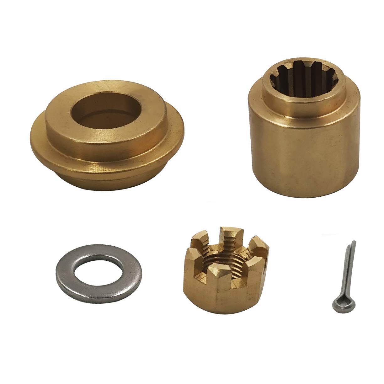 Installation Hardware Kits Thrust Washer/Spacer/Nut/Cotter Pin for Yamaha 20-30HP