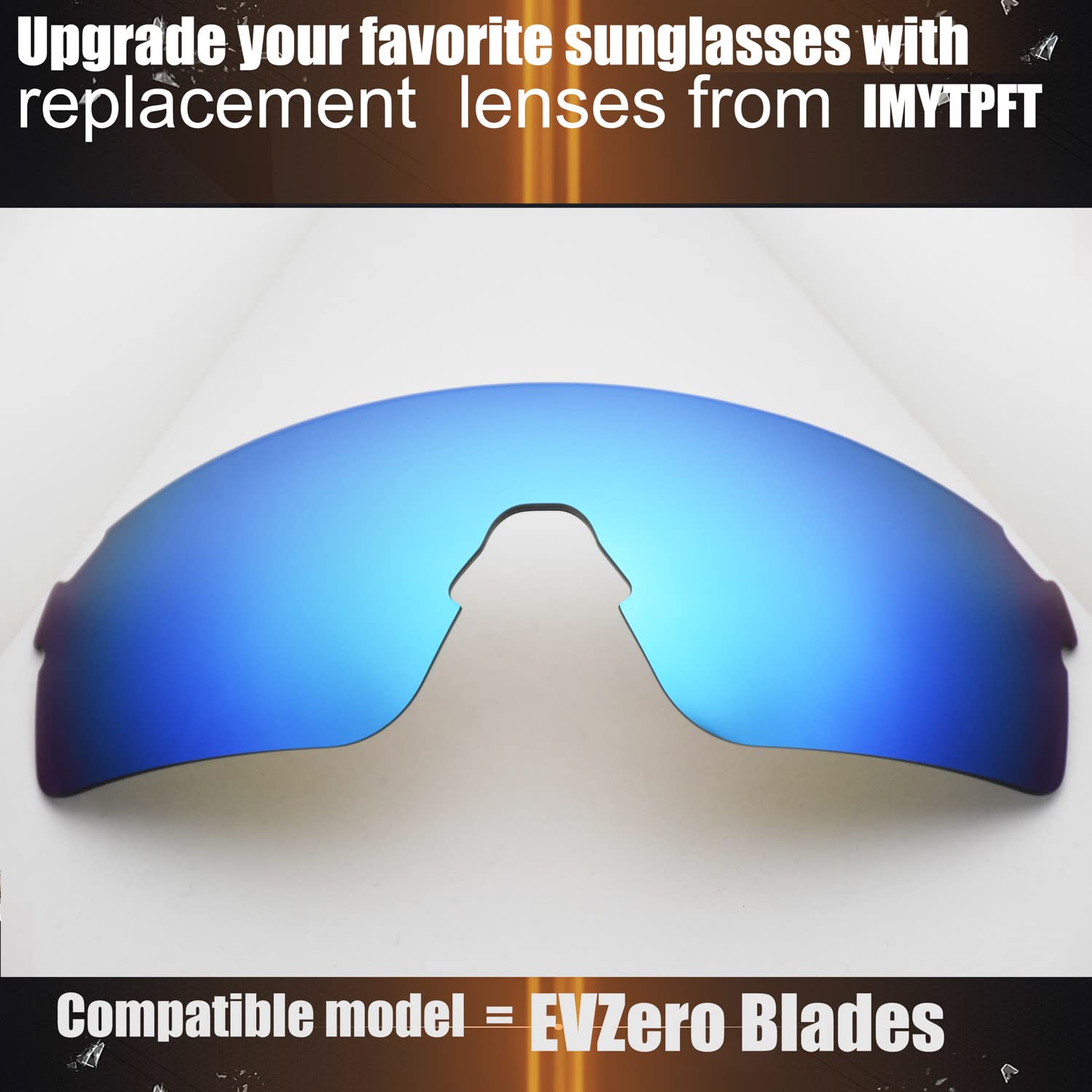 3 kompatible Ersatzklingen für Oakleys EVZero blau polarisiert, blau, Einheitsgröße