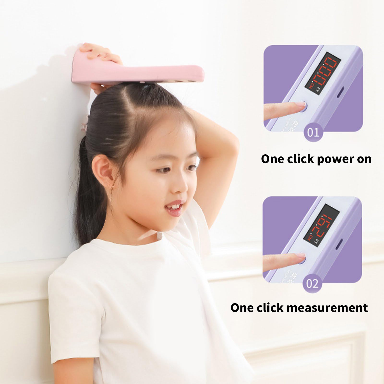 Easy Carry Misuratore di Altezza Ad Ultrasuoni Con Batteria Ricaricabile Alta Altezza Della Lama Di Precisione Per Uso Casa E Palestre