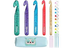 Jumbo 25mm Crochet Hook for Effortless Chunky Yarn Creations