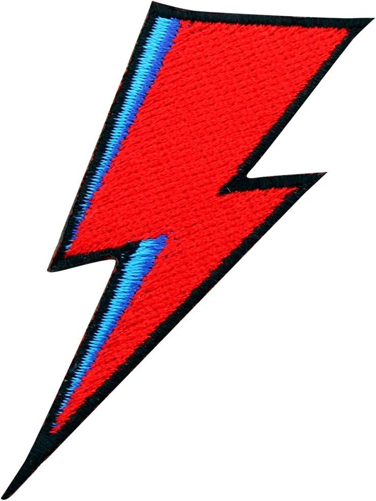 Bowie Lightning Bolt Patch 3x8.5cm