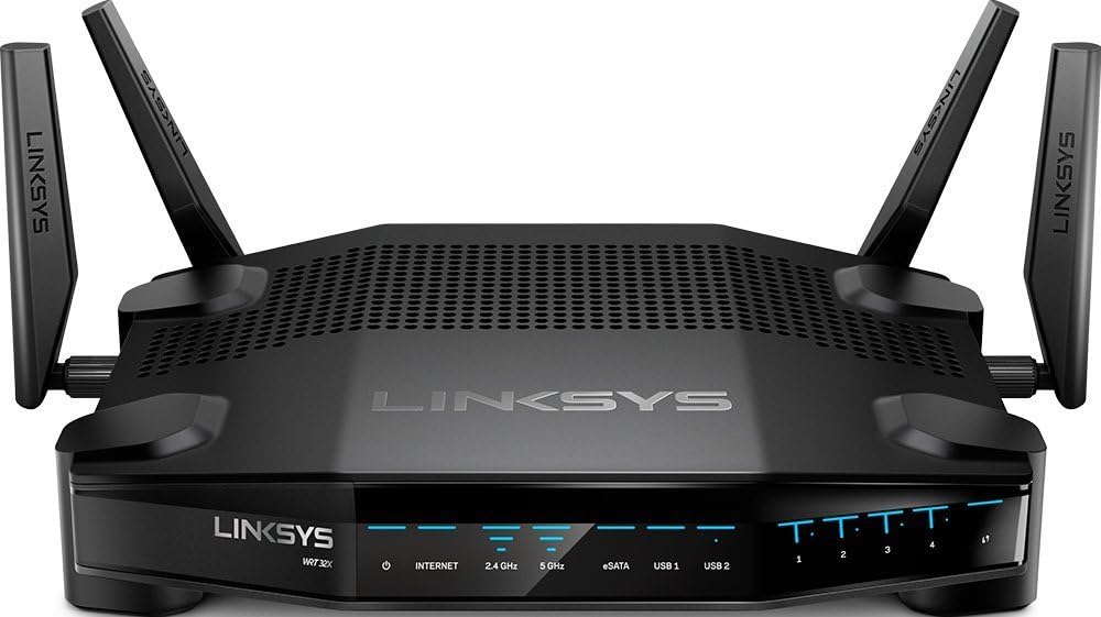 Linksys AC3200 Dual-Band WiFi Gaming Router with Killer Prioritization Engine WRT32X (Renewed)
