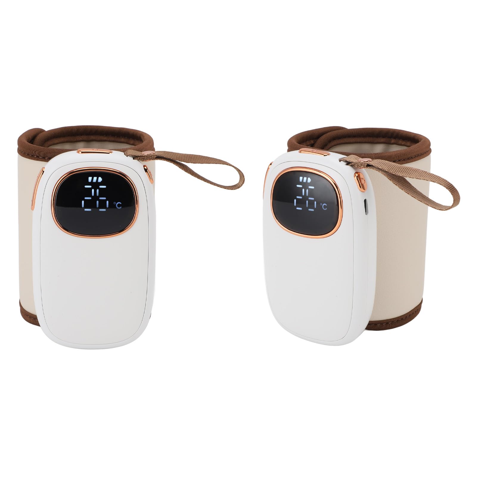 Zerodis Manchon Chauffe-biberon, Chauffe-Lait Portable USB avec Chauffage Rapide de 18 W et Température Constante, Enveloppe de Bouteille en Tissu ABS pour Les Voyages d'affaires en Plein Air, Les